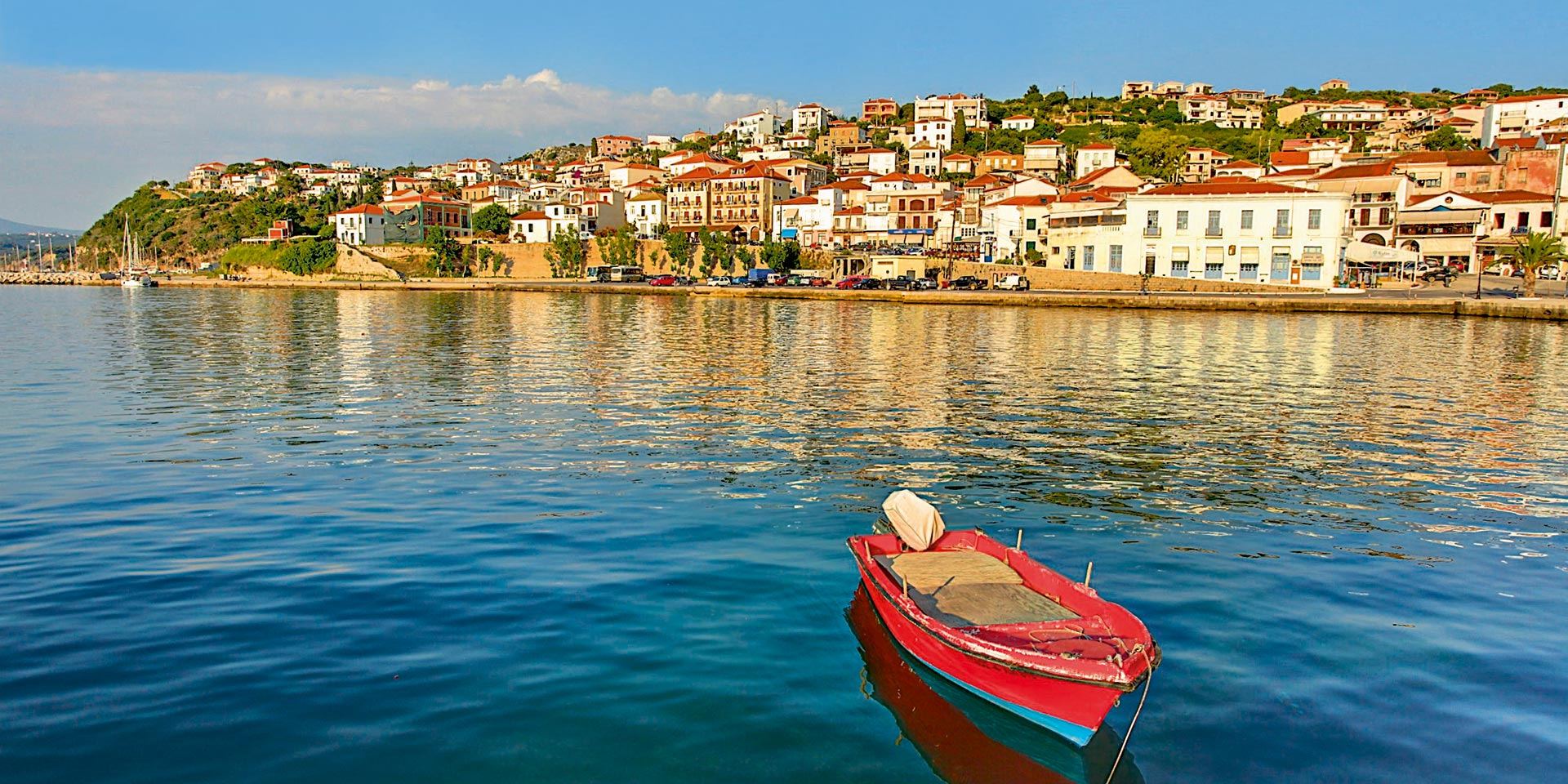 Pylos harbour on Navarino Bay