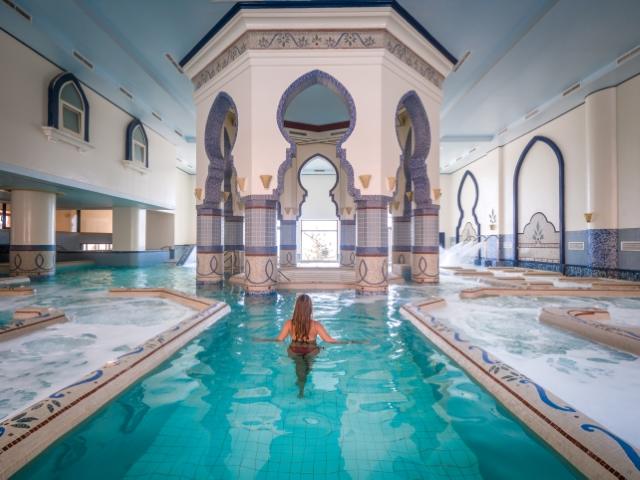 Indoor thalasso pool at The Cascades Spa
